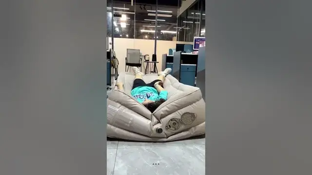 Video thumbnail for Air Mattress | Portable Inflatable Bed #shorts