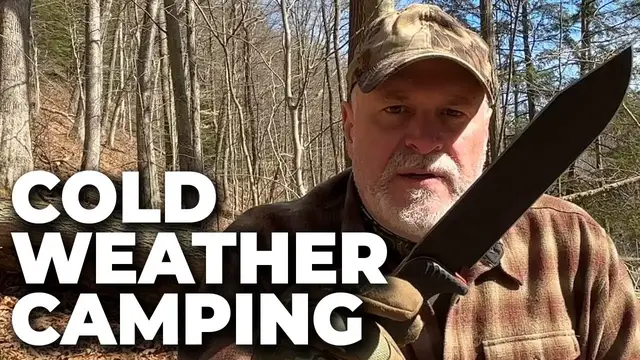 'Video thumbnail for Cold Weather Camping | Bushcraft Gear & Survival Knife Testing'