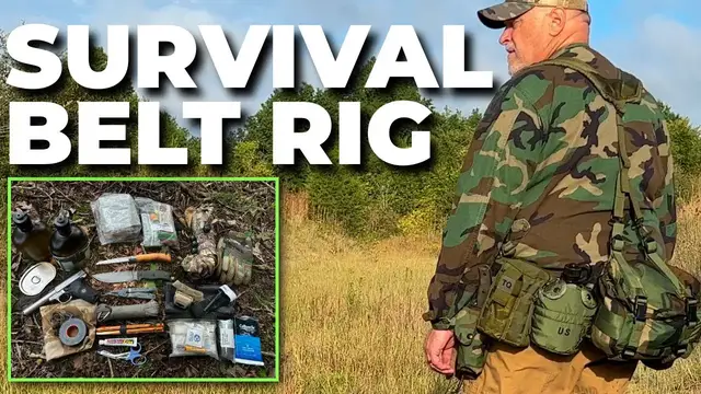 'Video thumbnail for Use A Military Survival Belt Rig To Stay Alive In The Wild! LBE'