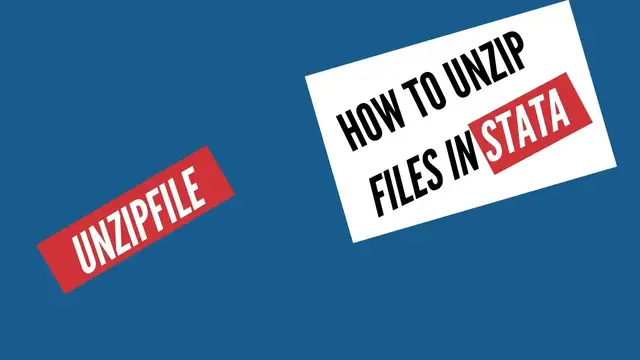 Video thumbnail for How to Unzip Files in Stata | Unzip Multiple Files