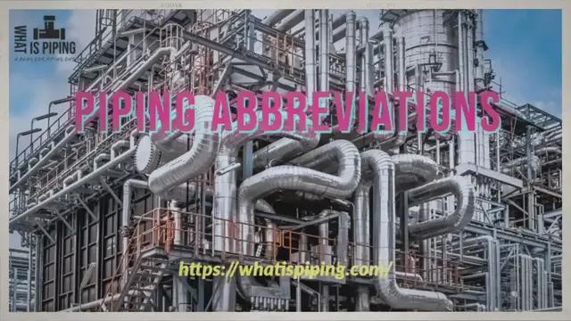Video thumbnail for Common Piping Abbreviations (PDF)