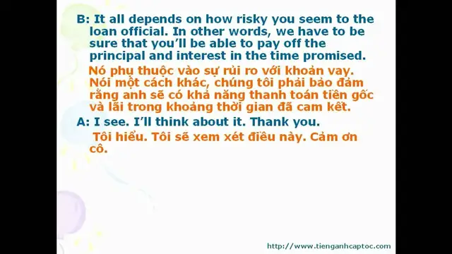 Video thumbnail for English for Trade, Finance, and Bank Unit 03 - Dialogue 004