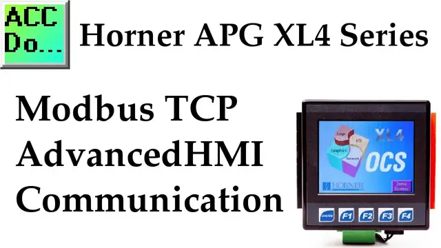 Video thumbnail for Horner XL4 Modbus TCP AdvancedHMI Communication