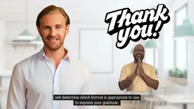 Video thumbnail for Is it rude to say Thanks instead of Thank you?
