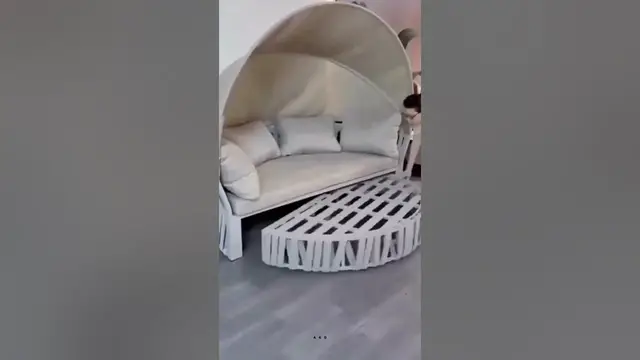 Video thumbnail for Outdoor Sofa cum Bed | Space Saving Furniture #shorts