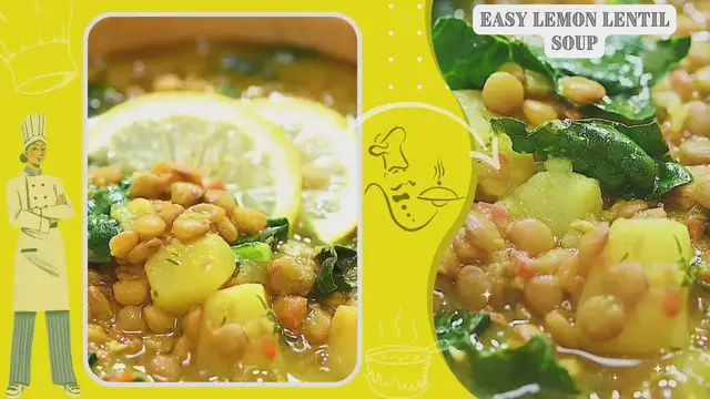 'Video thumbnail for Easy Lemon Lentil Soup'