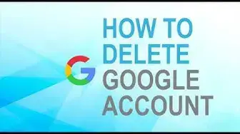 Video thumbnail for How to Google account delete?