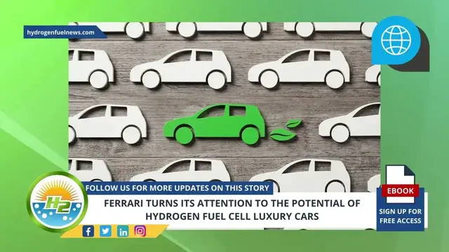 Video thumbnail for Ferrari turns its attention to the potential of hydrogen fuel cell luxury cars