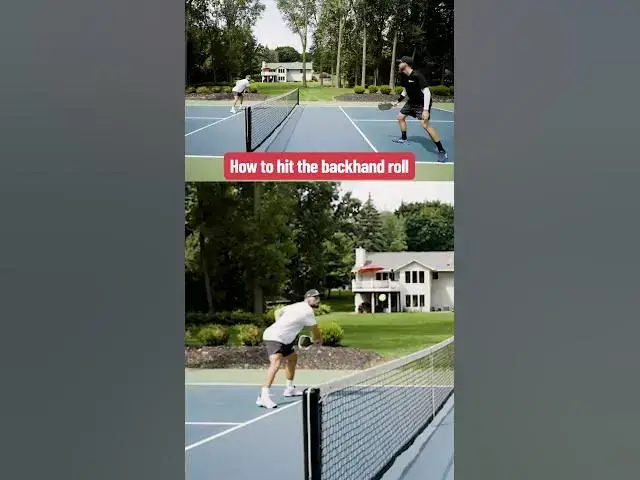 'Video thumbnail for How to hit a backhand roll in pickleball'