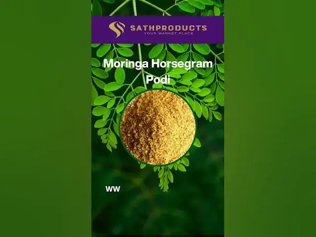 'Video thumbnail for Health benefits o moringa Horsegram Podi'