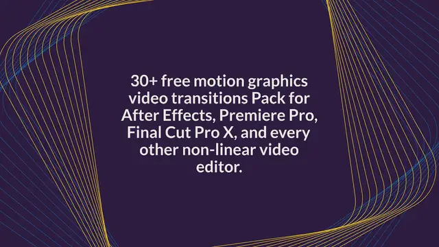 Video thumbnail for 30+ Free Motion Graphics Video Transitions Pack