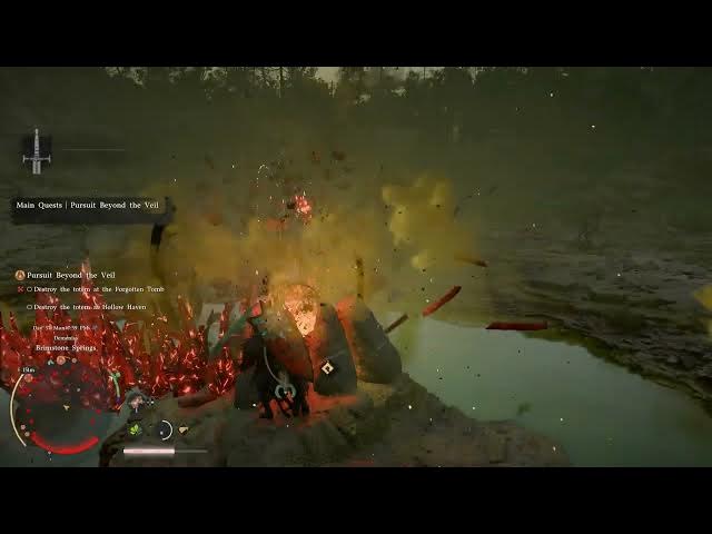 Video thumbnail for Crimson Desert - Ch 9. Pursuit Beyond The Veil: Destroy All Totems: Necropolis, Tomb, Springs, Haven