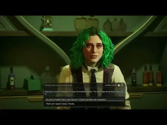 'Video thumbnail for The Outer Worlds 2 - Fairfield Saloon: Speak with Sanitizer Magnus and Intoxicant Facilitator Cole'