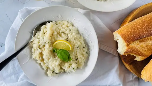 Video thumbnail for Lemon Basil Risotto Recipe