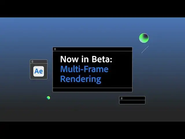 'Video thumbnail for NEW Multi Frame Rendering in After Effects'