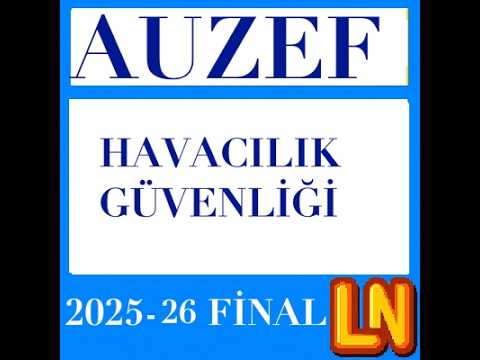 Video thumbnail for Havacılık Güvenliği 2025-2026 Vize Soruları