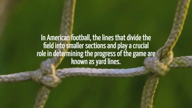 Video thumbnail for What Are These Lines Called In American Football