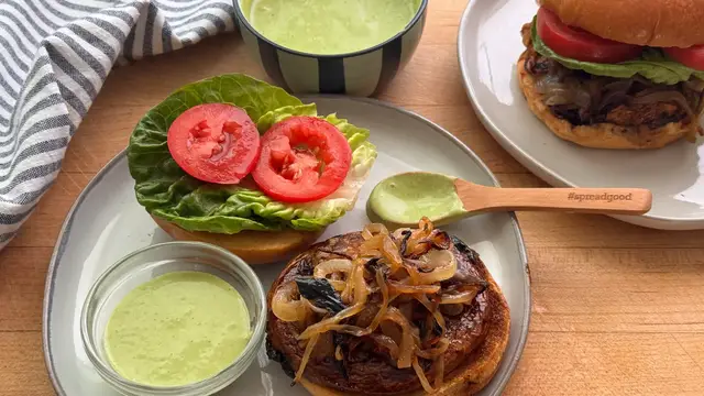 Video thumbnail for Portobello Mushroom Burger Recipe