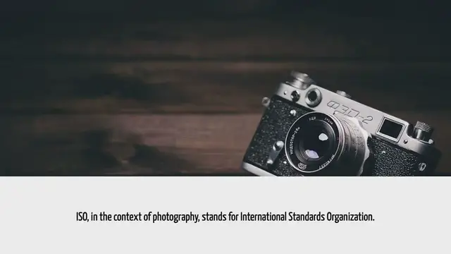 Video thumbnail for What Does Iso Stand For Photography