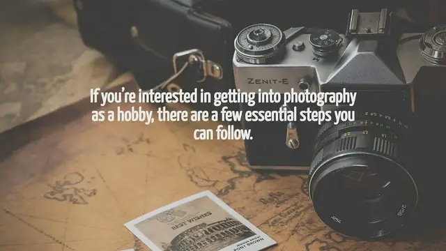 Video thumbnail for How To Get Into Photography As A Hobby