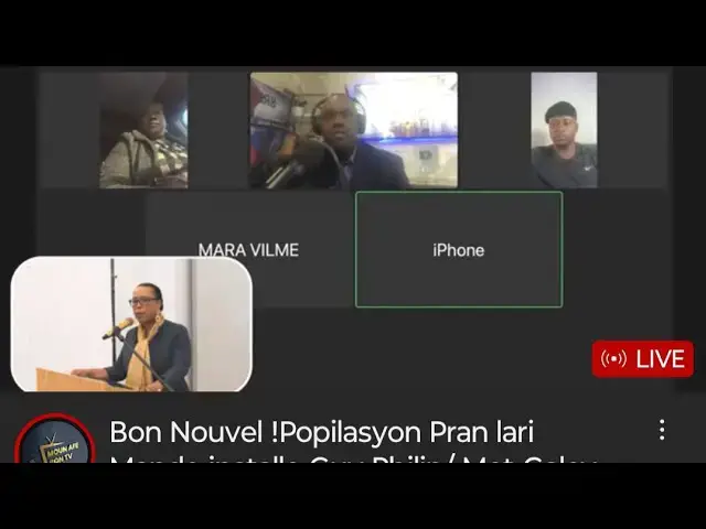 Video thumbnail for Moun afè bon live popilasyon an man enstalasyon Guy Philippe!