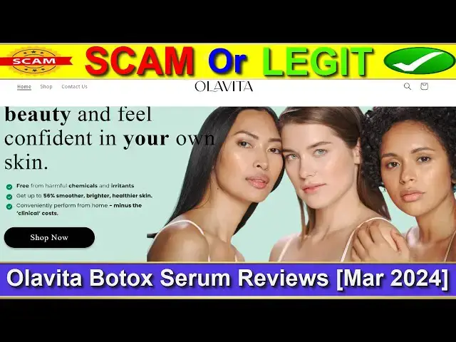 Video thumbnail for Olavita Botox Serum Reviews ⚠️(( BEWARE IN 2024! ))⚠️Is Olavitaskin SCAM or LEGIT ?⚠️😲