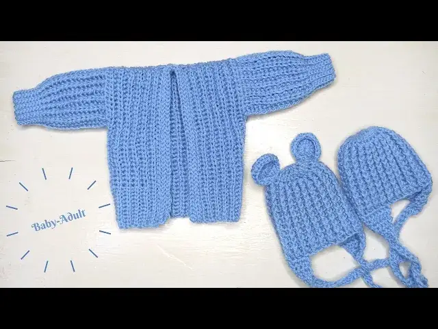 Video thumbnail for Crochet This Baby Cardigan In Under 6 Hours (Baby-Adult Size)