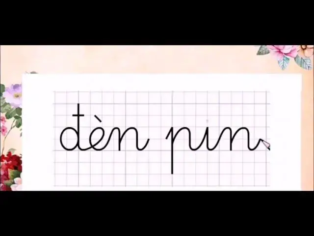 Video thumbnail for Hướng dẫn viết từ đèn pin