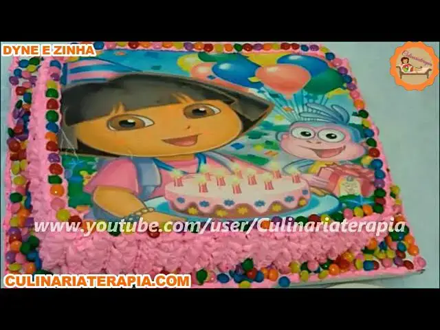 Video thumbnail for Bolo de Morango Recheado e Decorado para Aniversário - Bolo Aniversário da Dora Aventureira
