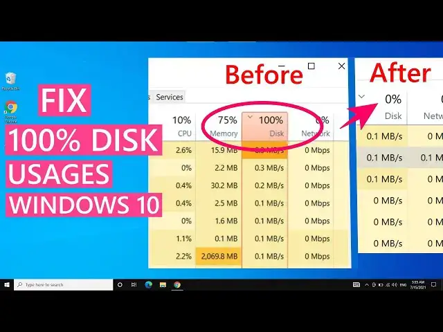 Video thumbnail for Fix "100% Disk Usage" In Windows 10, Bring Disk Usage under 10%