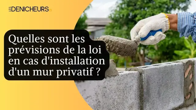 Video thumbnail for 🧱​🧑🏻‍⚖️ Quelles sont les prévisions de la loi en cas d'installation d'un mur privatif ? ​⚖️