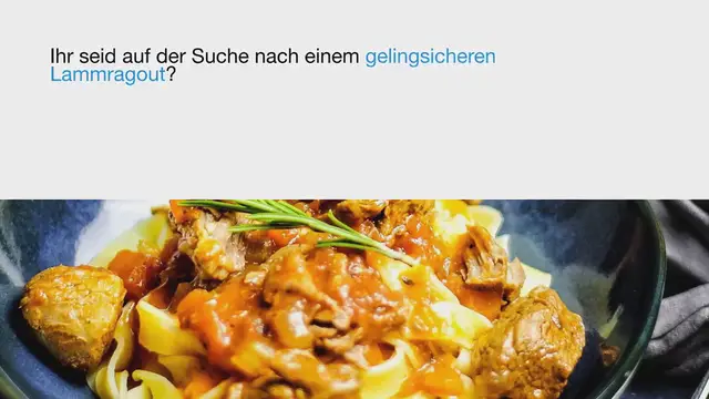 Video thumbnail for Lammragout italienischer Art