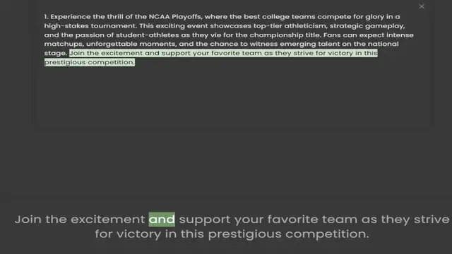 Video thumbnail for high-stakes tournament. This exciting event showcases top-tier athleticism, strategic gameplay, and the passion of student-athletes as they vie for the championship title. Fans can expect intense matchups, unforgettable moments, and the c