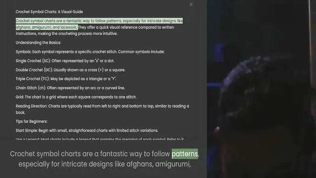 Video thumbnail for Crochet Symbol Charts A Visual Guide Crochet symbol charts are a fantastic way to follow patterns, especially for intricate designs like afghans, amigurumi, and lacework. They offer a quick visual reference compared to written instruction