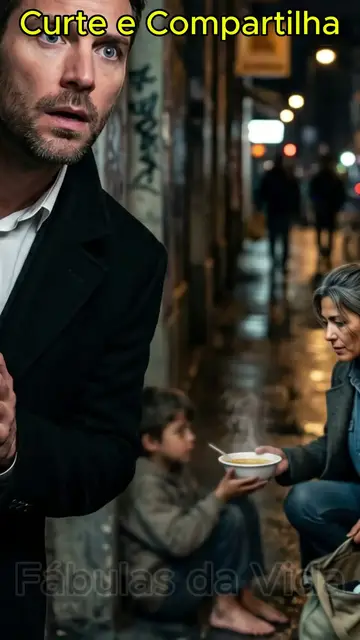 Video thumbnail for Faxineira levava sopa na rua para menino pobre e o milionário ficou escondido para ver oque ela fazia