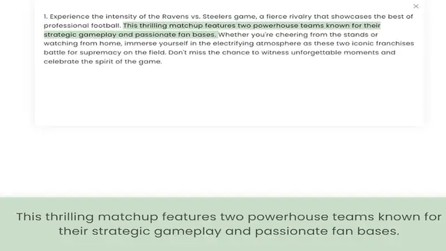 Video thumbnail for professional football. This thrilling matchup features two powerhouse teams known for their strategic gameplay and passionate fan bases. Whether you're cheering from the stands or watching from home, immerse yourself in the electrifying a
