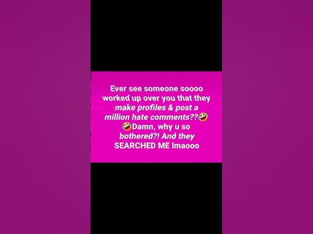 Video thumbnail for stalking vibes when they wanna be u so bad they mad lmaooo #stalkerish #search #nosey #profiling