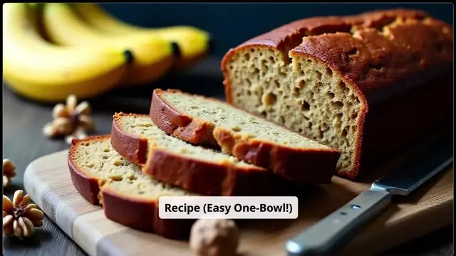 Video thumbnail for Moist Banana Nut Bread Recipe