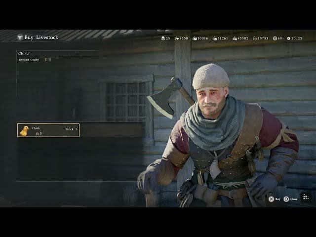 Video thumbnail for Crimson Desert - Ch 9. Ben's Request: Managing The Ranch: Buy Livestock | Chicks Gameplay