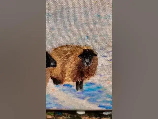 Video thumbnail for Winter Landscape Oil Painting #art