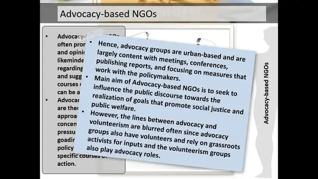 Video thumbnail for Classification of NGOs