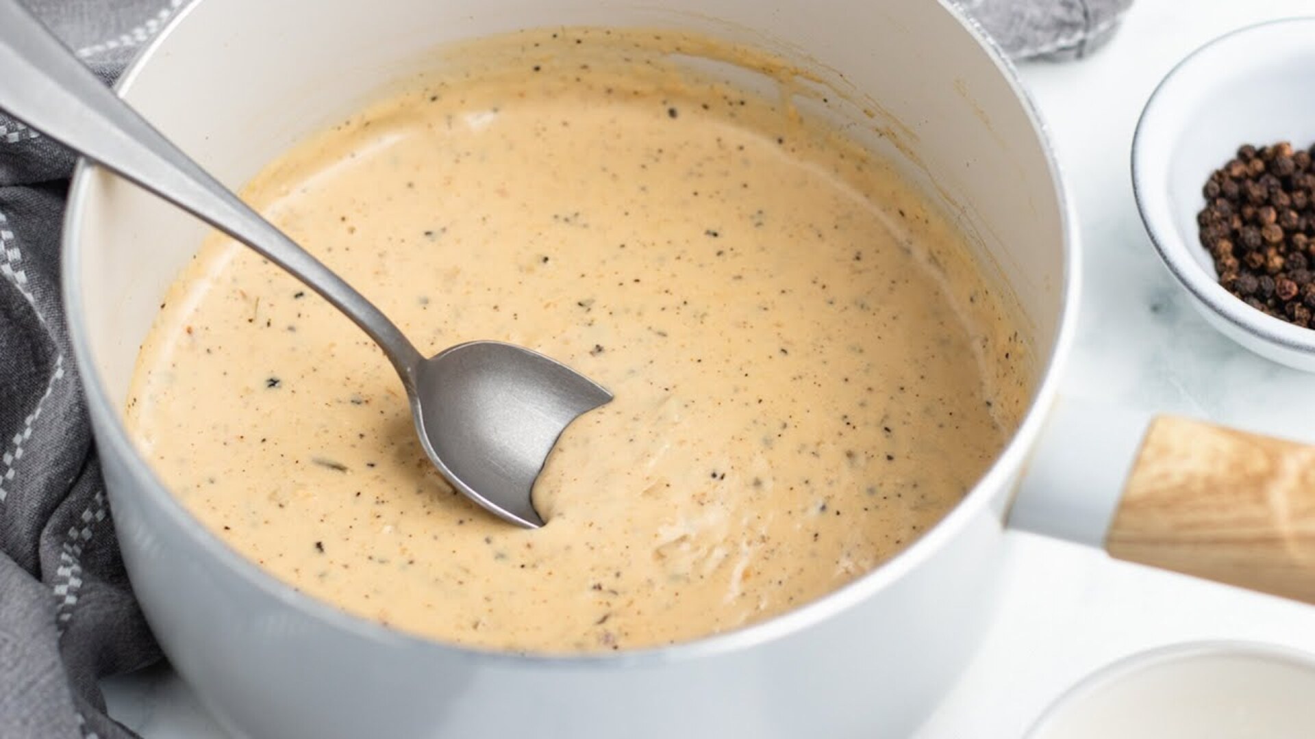 Video thumbnail for Brandy-Peppercorn Steak Sauce Recipe