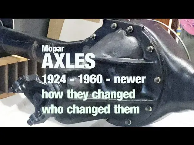 Video thumbnail for Mopar axles, after 1959: How they changed, why, and who changed ’em