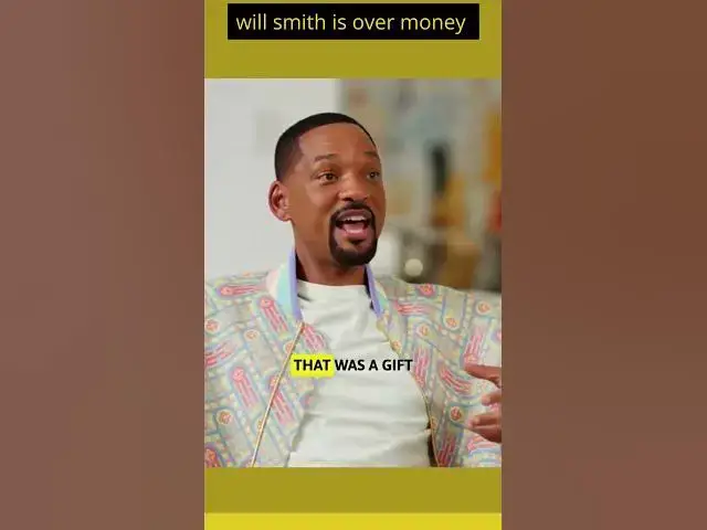 'Video thumbnail for will smith is over money #shorts'