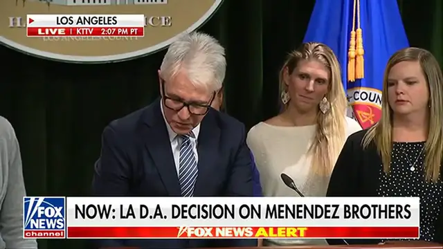 Video thumbnail for BREAKING NEWS LA DA recommends resentencing for Menendez brothers