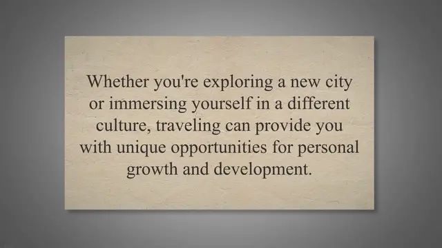 'Video thumbnail for 5 Reasons Why You Should Take Steps to Travel: From Broadening Your Horizons to Enhancing Your Resume'