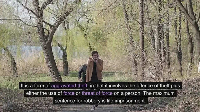 'Video thumbnail for Criminal Law - Robbery  www.e-lawresources.co.uk'