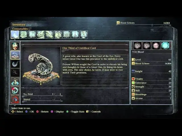 Video thumbnail for Bloodborne - Iosefka's Clinic: One Third of Umbilical Cord Consumed / Details "Provost Willem" Info