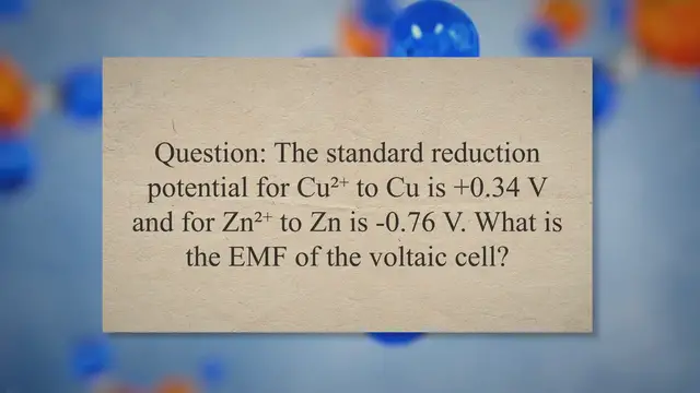 Video thumbnail for Sample problems voltaic cells
