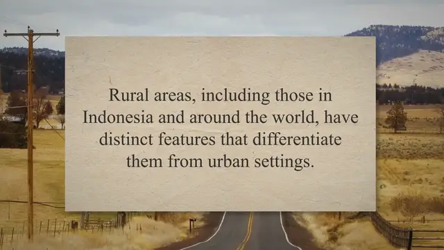 Video thumbnail for Characteristics of Rural Areas